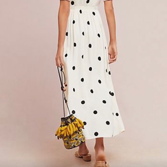 Anthropologie Breanna Wrap Polka Dot Dress - Picture 4 of 13